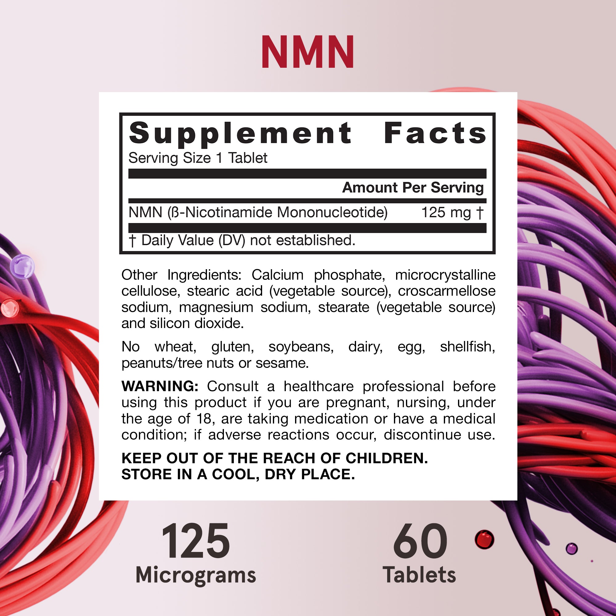 NMN 125 mg for NAD+ & Cellular Energy Support | Jarrow Formulas