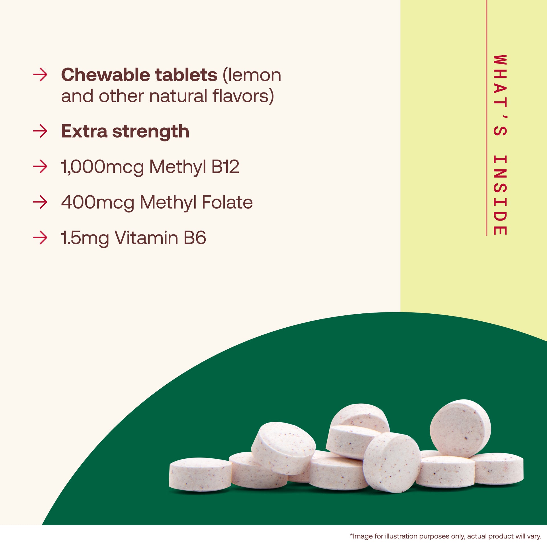 Methyl B-12 & Methyl Folate Lemon