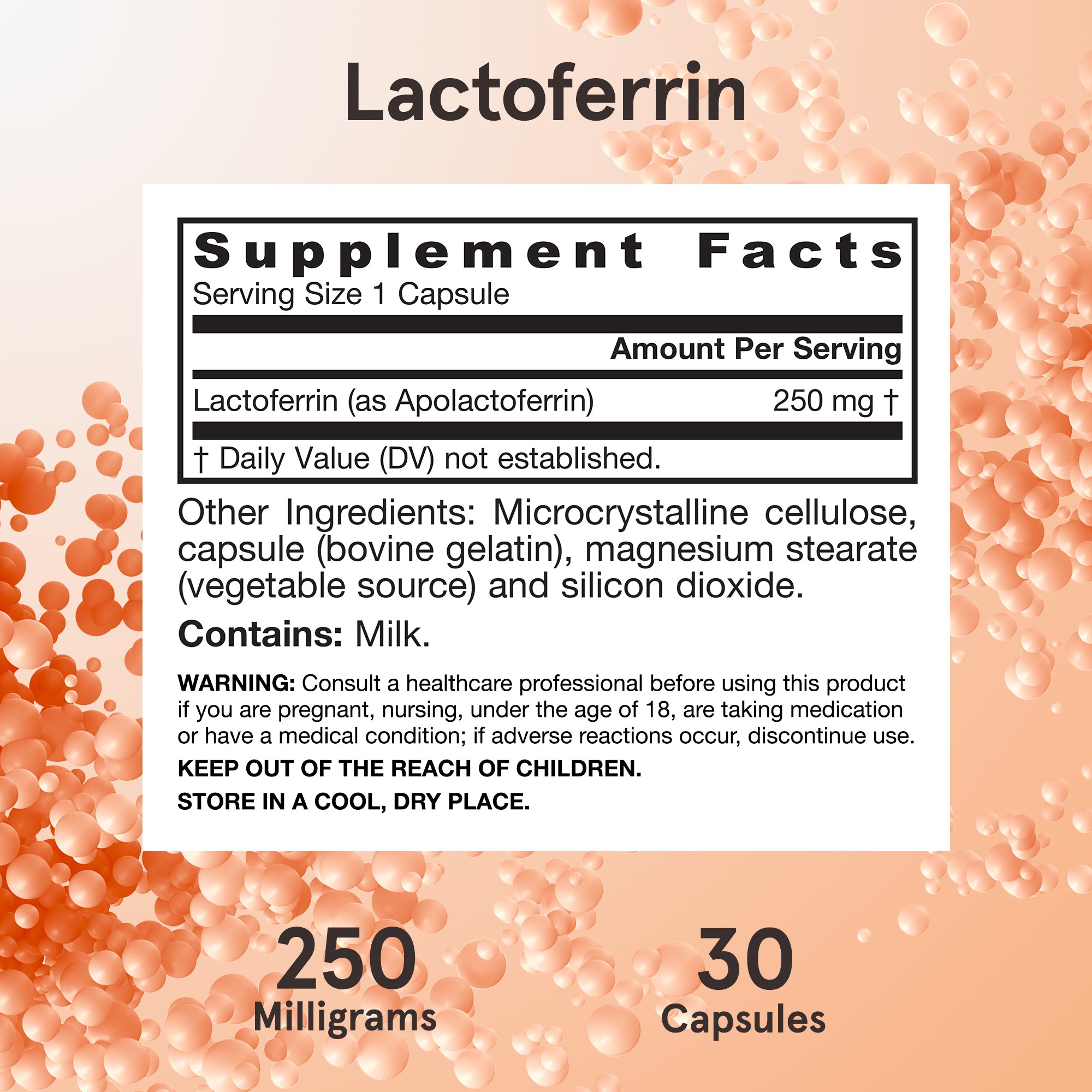 Lactoferrin 250 mg for Immune Support | Jarrow Formulas