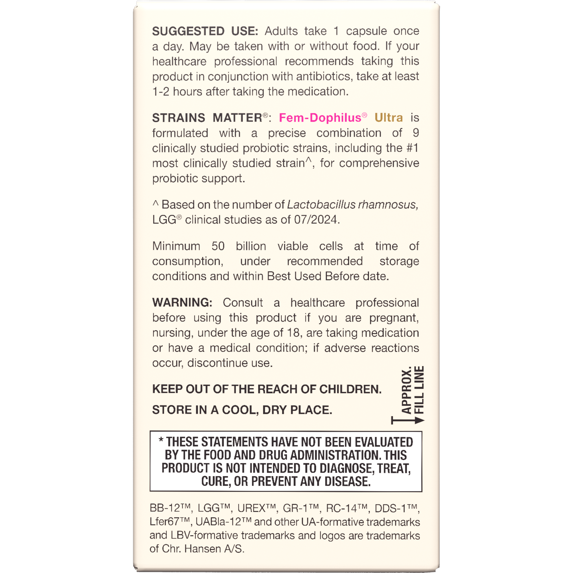 Fem-Dophilus® Ultra - 50 Billion CFU