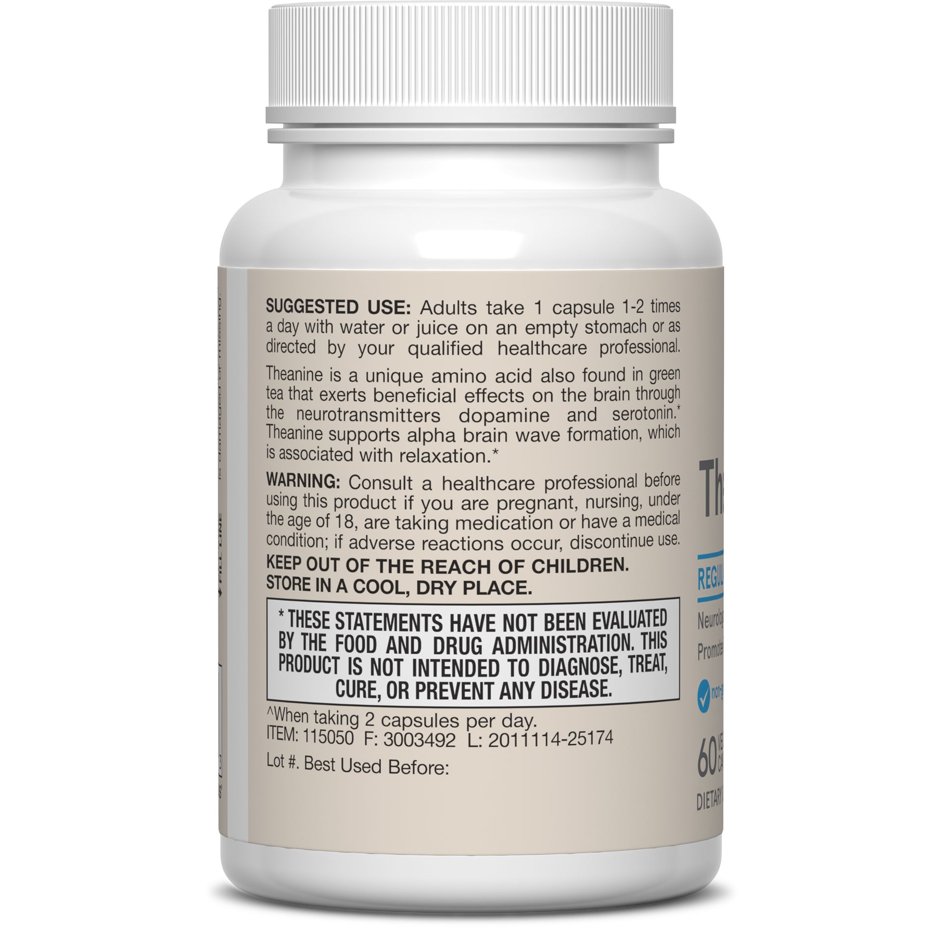 Theanine 100 - 100mg