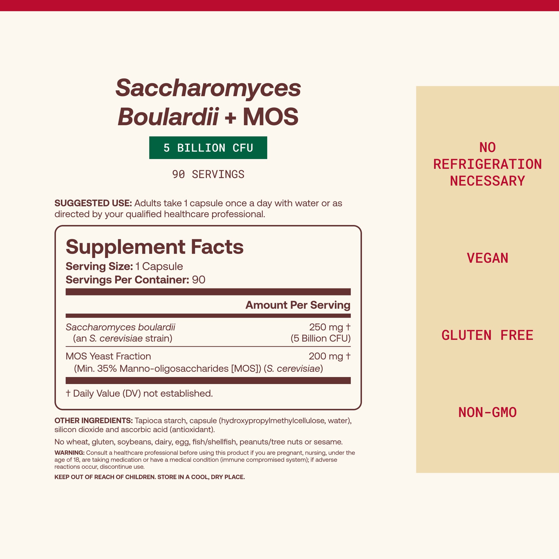 Saccharomyces Boulardii + MOS