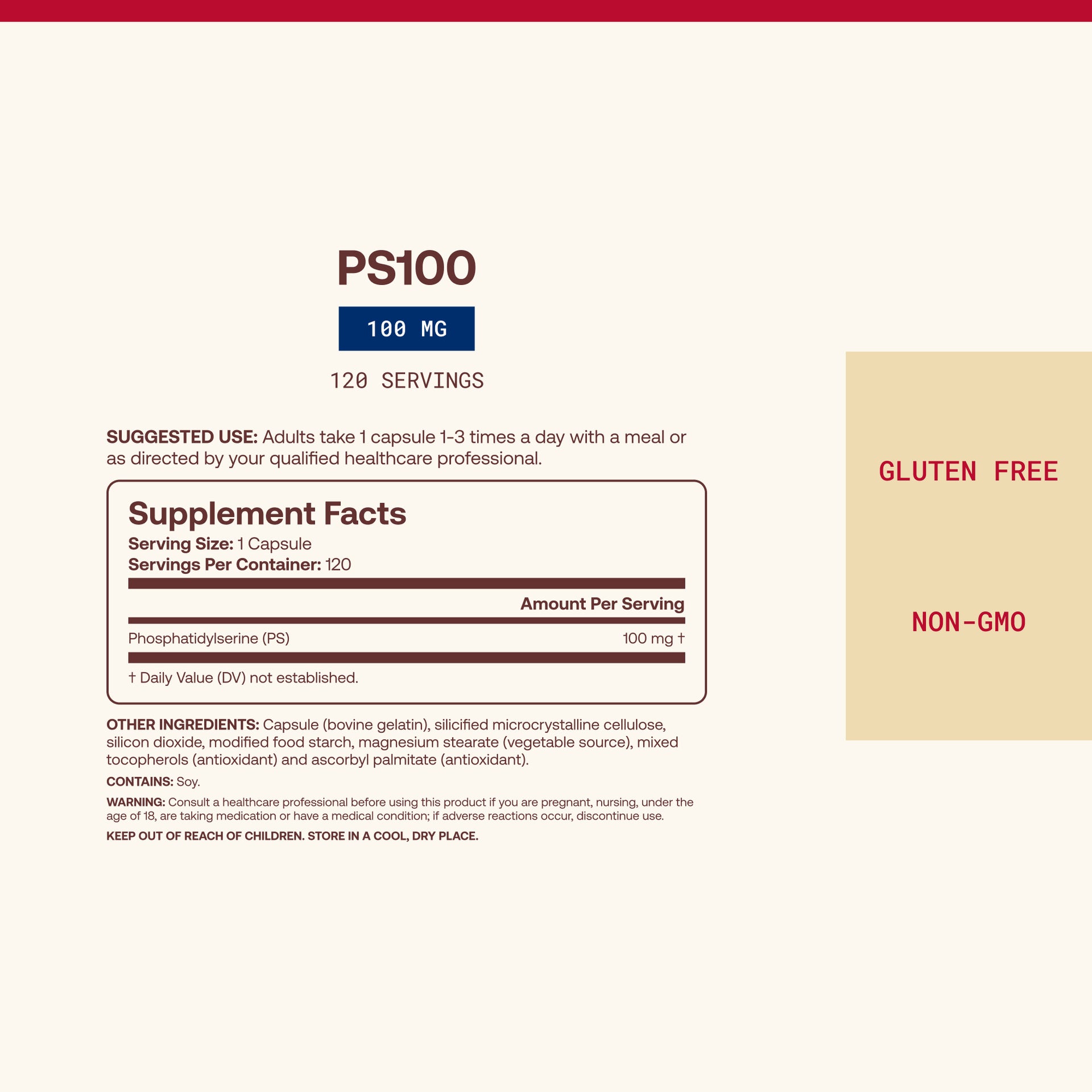 PS 100 - 100mg Capsules