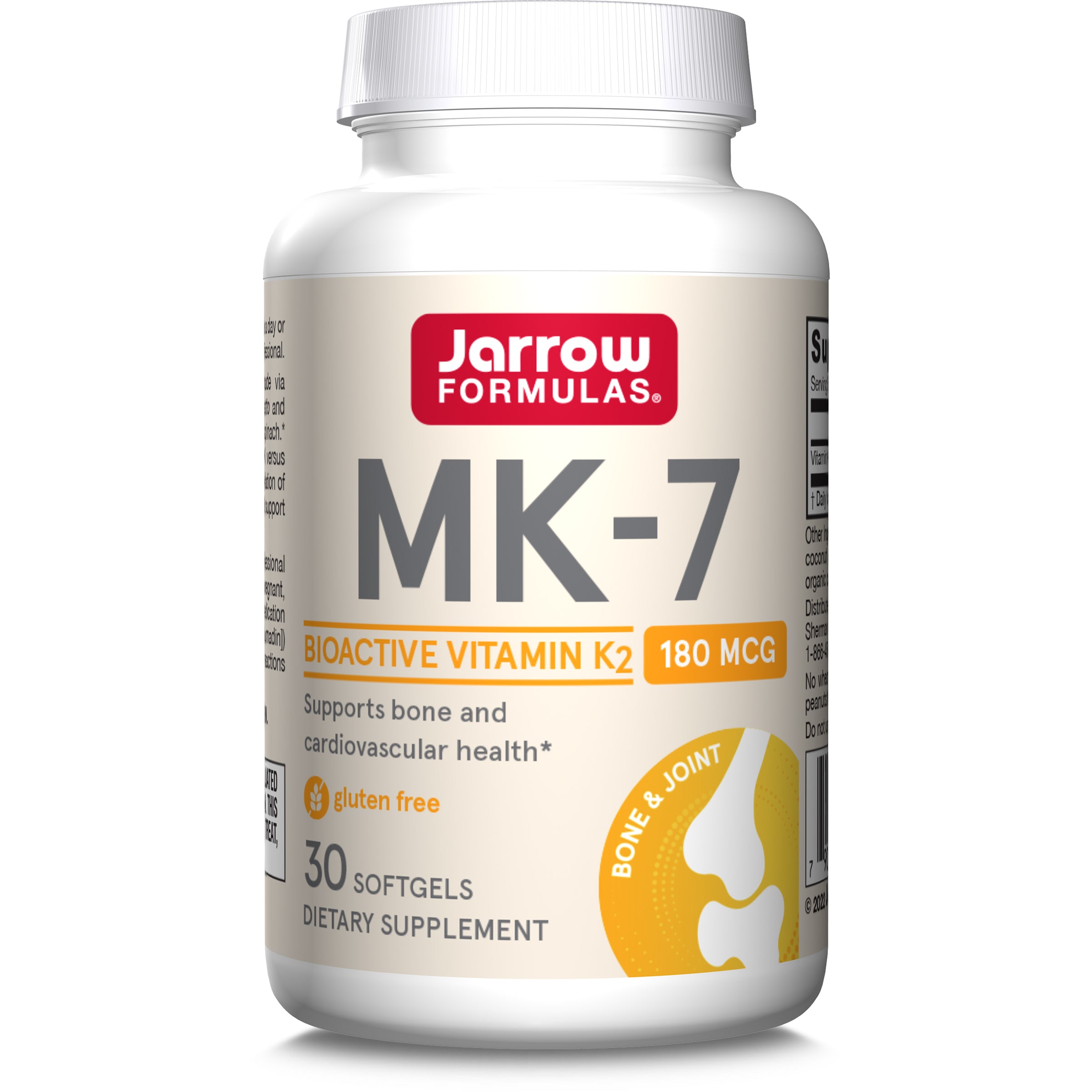 MK plus TA-289-18 ゴールド7セット、ニッケル1セット MK-7 180 mcg, 30 Softgels | Jarrow Formulas