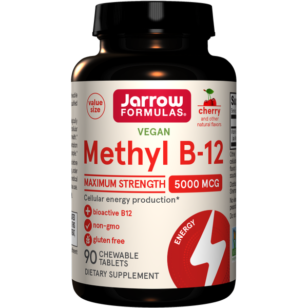 pomp Erfenis compenseren Methyl B-12 Cherry 5000 mcg, Chewable Tablets - Jarrow Formulas