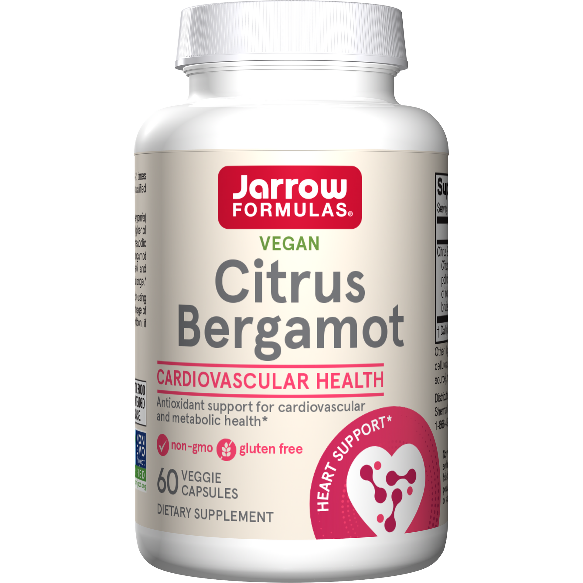 Jarrow Formulas Citrus Bergamot Veggie Caps, 60ct Bottle