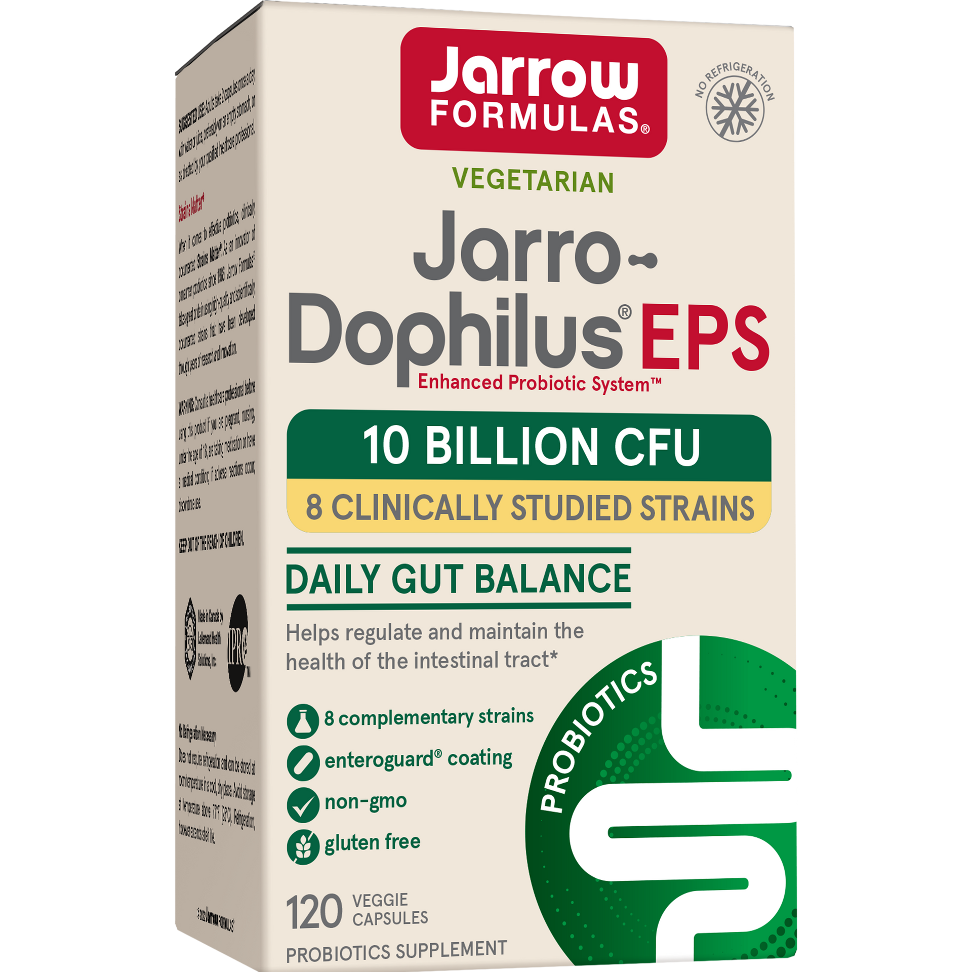 Jarrow Formulas Jarro-Dophilus® EPS Veggie Caps, 5 Billion CFU, 120ct Box