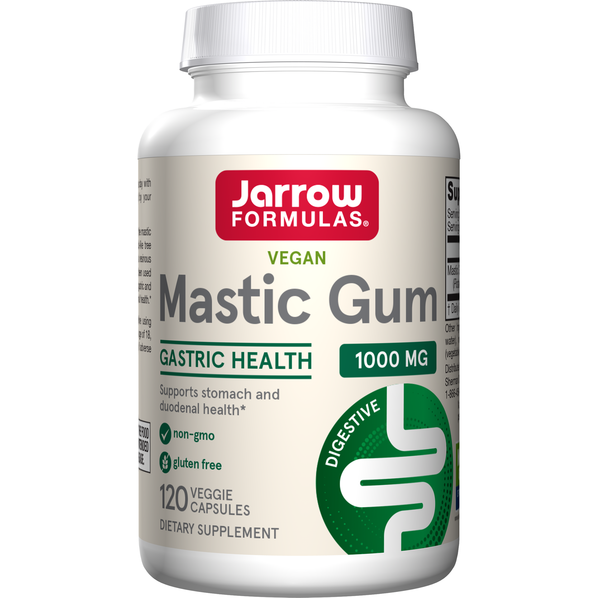 Jarrow Formulas Mastic Gum Veggie Caps, 120ct Bottle