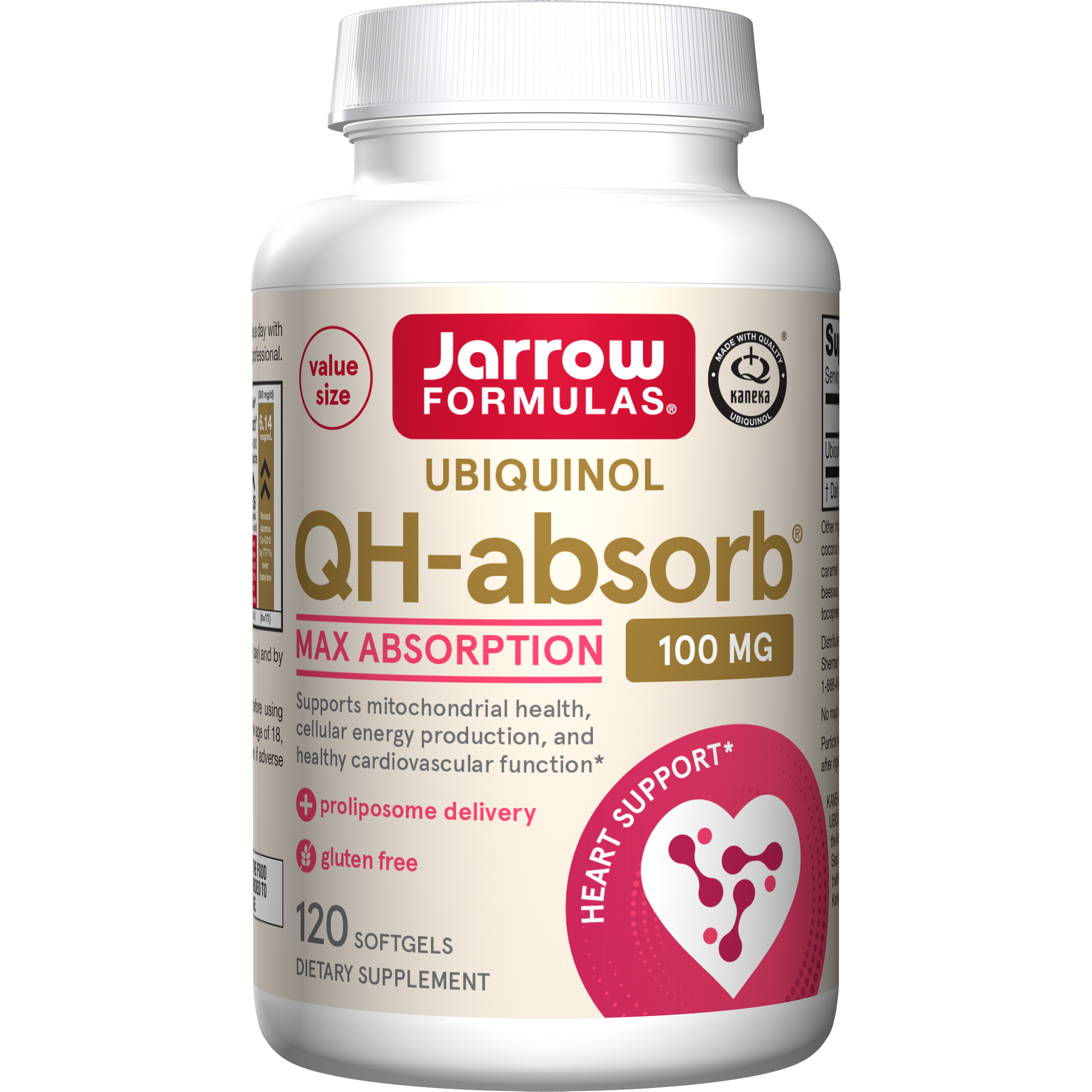 Jarrow Formulas QH-absorb® Softgels, 100mg, 120ct Bottle