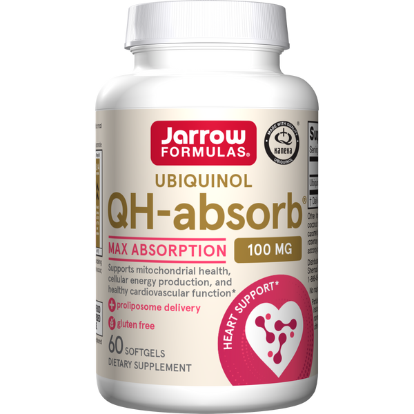 Jarrow Formulas QH-absorb® Softgels, 100mg, 60ct Bottle