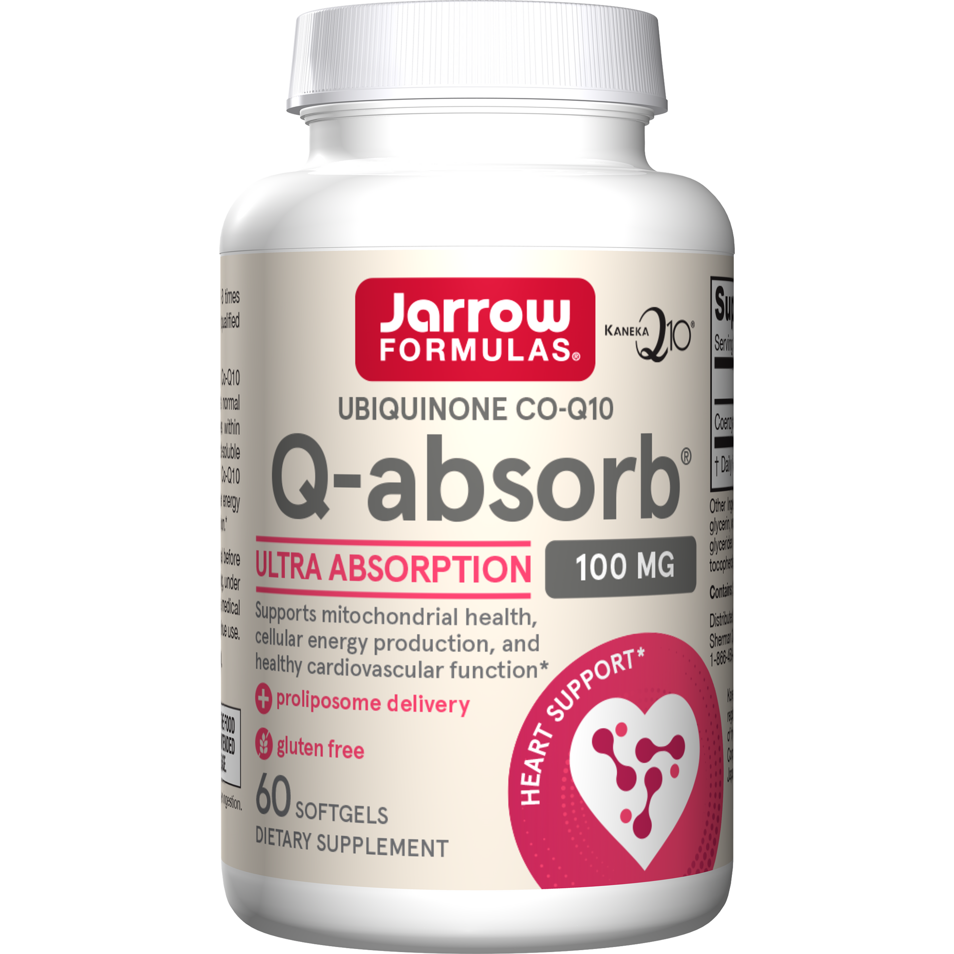 Jarrow Formulas Q-absorb® Softgels, 100mg, 60ct Bottle